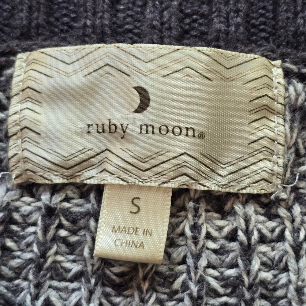 Ruby Moon Gray Marl Tunic Sweater Zip Detail Sharkbite Edge Women S Casual Boho - Picture 14 of 16